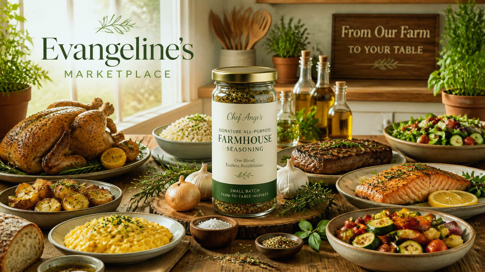 Chef Ange's Signature All-Purpose Farmhouse Seasoning | Small Batch | 6 oz